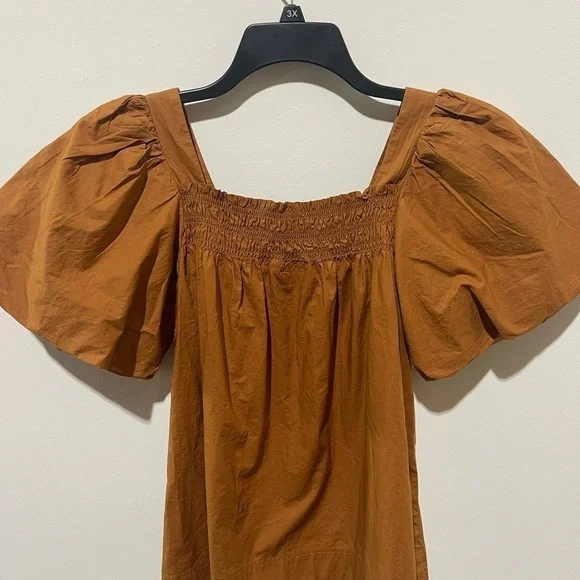 Anthropologie Puff Sleeve Smocked Blouse. NWT - Picture 3 of 5